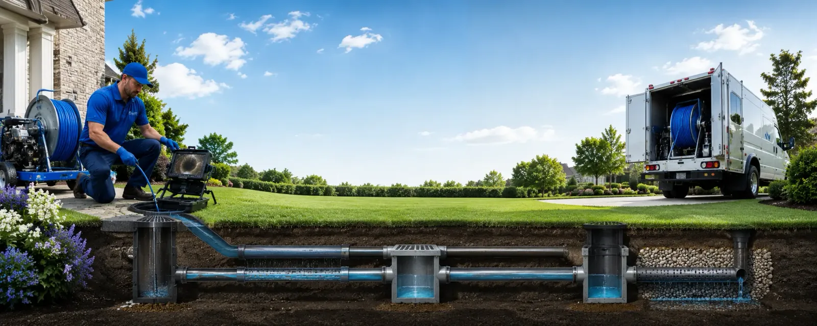 Outdoor drain cleaning information for Masontown, WV